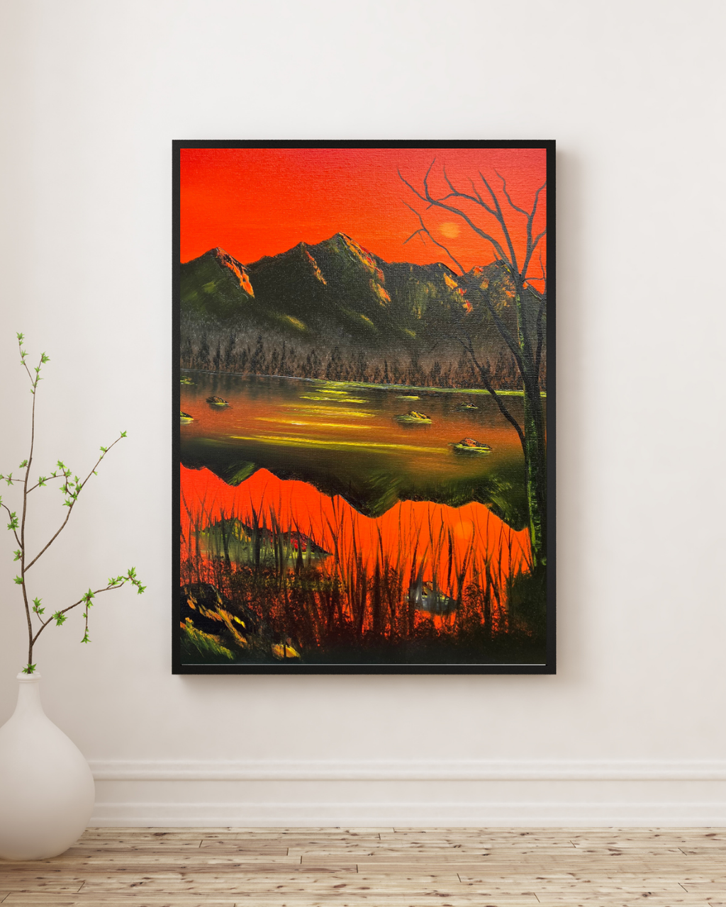 Burning Horizon 16x20 Original Oil on Canvas