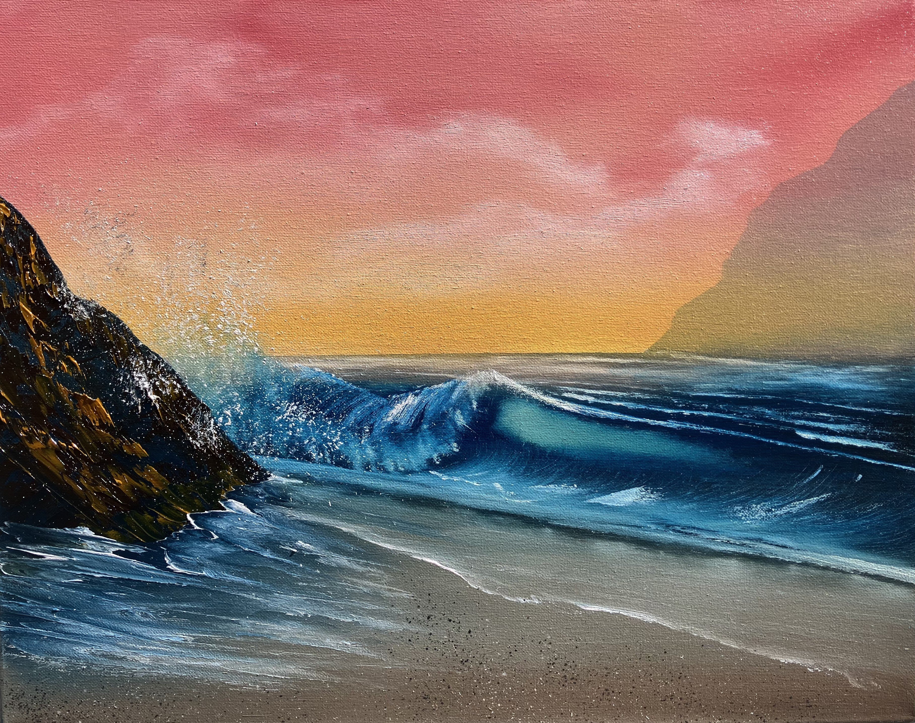 Sunset Break 16x20 Original Oil on Canvas