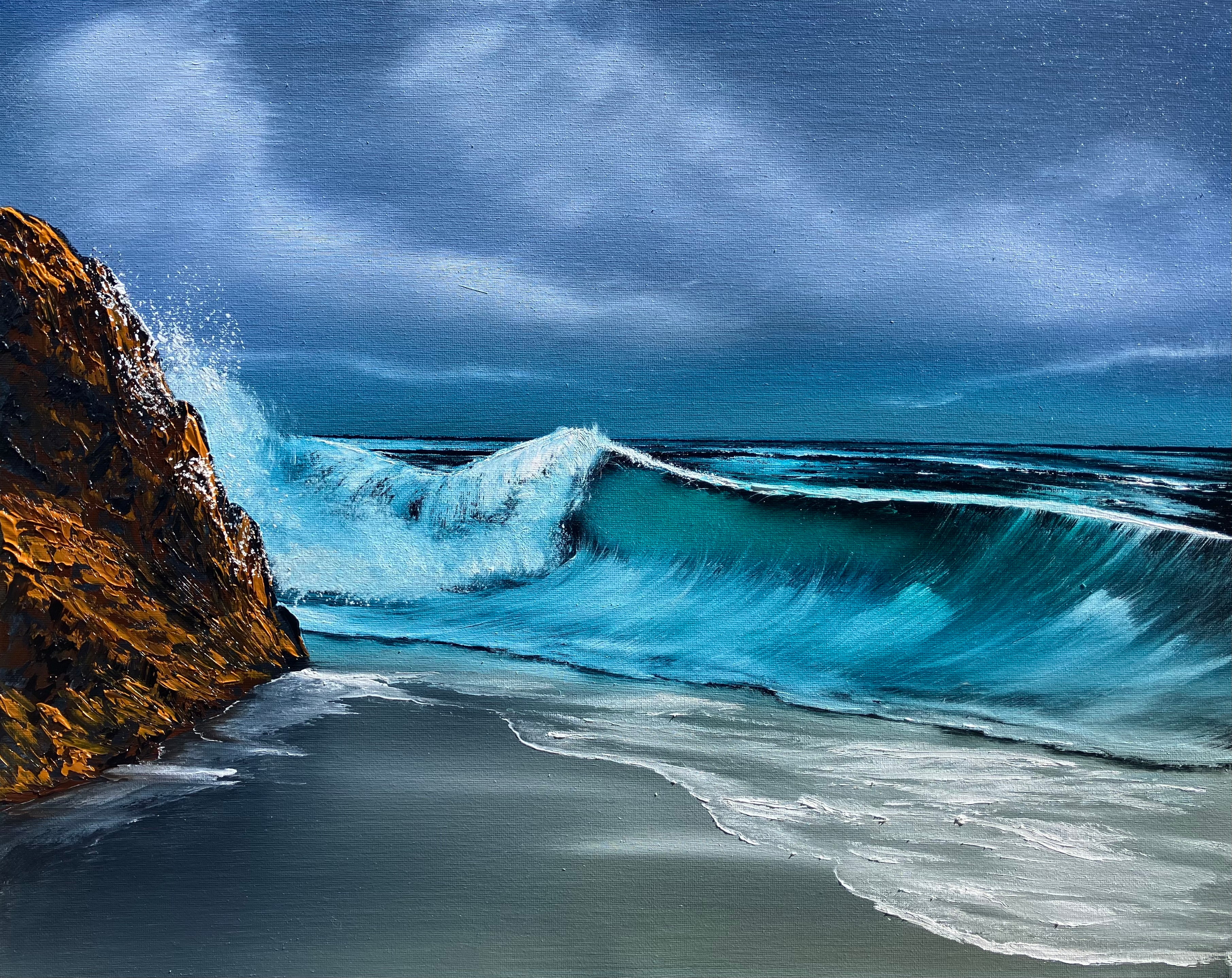 Relentless Tide 16x20 Original Oil on Canvas