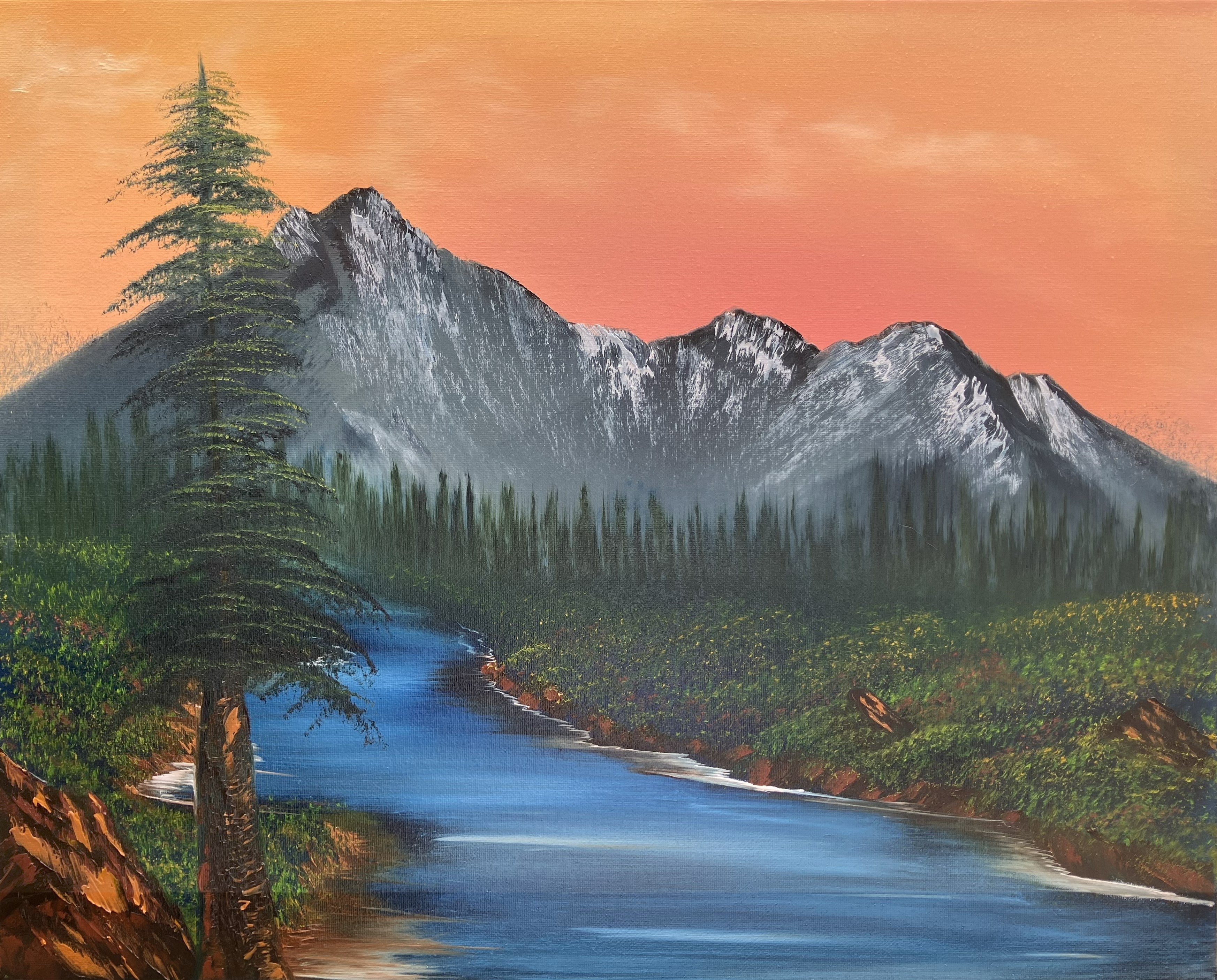 River's Path 16x20 Original Oil on Canvas