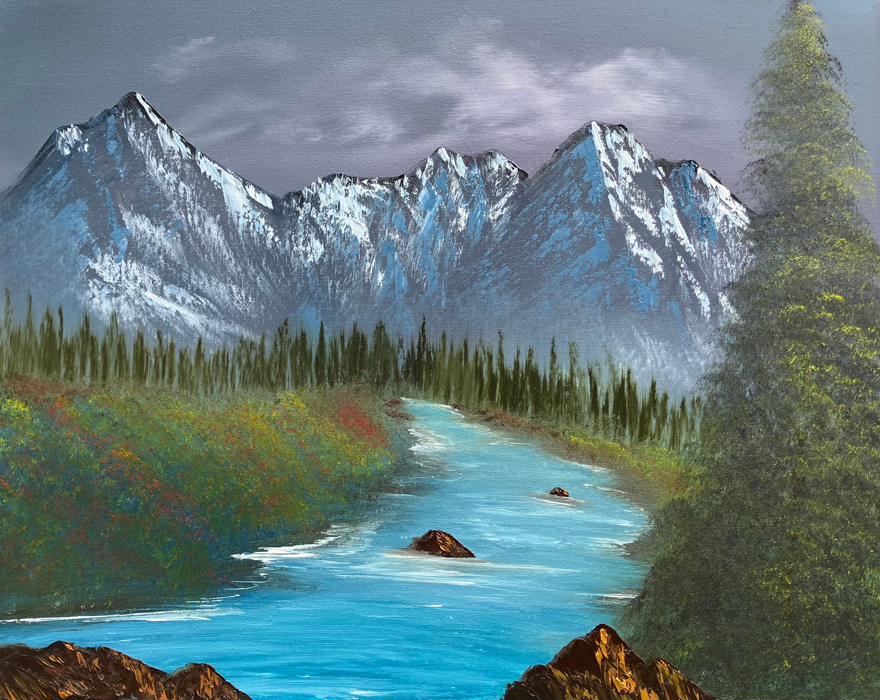 Alpine Echoes 16x20 Original Oil on Canvas