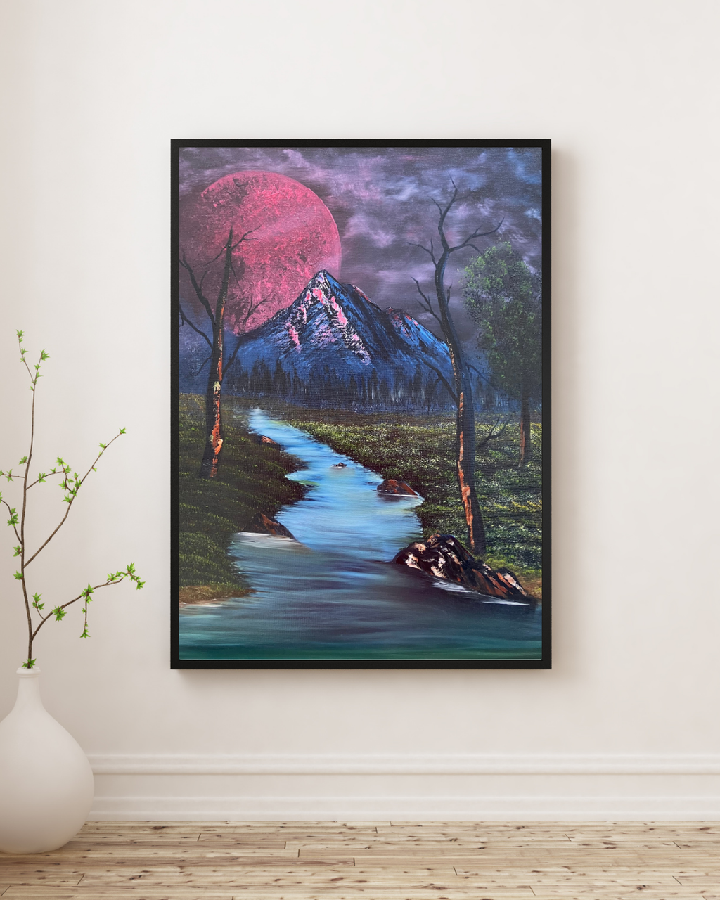 Moonlit Ascent 16x20 Original Oil on Canvas